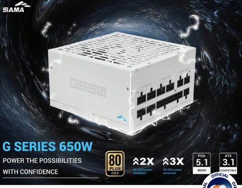 SAMA G650W ATX 3.1 Power Supply